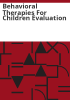 Behavioral_therapies_for_children_evaluation