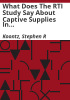 What_does_the_RTI_study_say_about_captive_supplies_in_the_cattle_and_beef_industry_