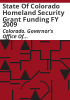 State_of_Colorado_homeland_security_grant_funding_FY_2009