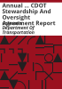 Annual_____CDOT_stewardship_and_oversight_agreement_report