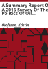 A_summary_report_of_a_2016_survey_of_the_politics_of_oil_and_gas_development_using_hydraulic_fracturing_in_the_United_States
