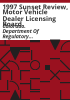 1997_sunset_review__Motor_Vehicle_Dealer_Licensing_Board
