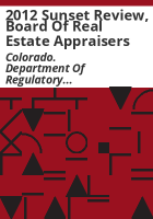 2012_sunset_review__Board_of_Real_Estate_Appraisers
