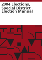 2004_elections__special_district_election_manual