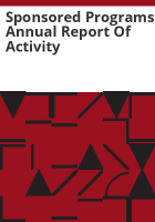 Sponsored_programs_annual_report_of_activity