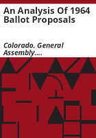 An_analysis_of_1964_ballot_proposals