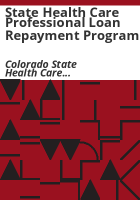 State_Health_Care_Professional_Loan_Repayment_Program