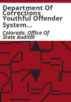Department_of_Corrections_Youthful_Offender_System_performance_audit