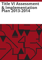Title_VI_assessment___implementation_plan_2013-2014