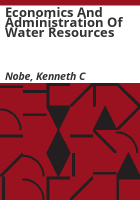 Economics_and_administration_of_water_resources