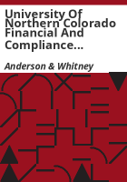 University_of_Northern_Colorado_financial_and_compliance_audits__year_ended_June_30__2003