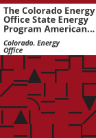 The_Colorado_Energy_Office_State_Energy_Program_American_Reinvestment___Recovery_Act_report