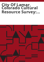 City_of_Lamar__Colorado_cultural_resource_survey