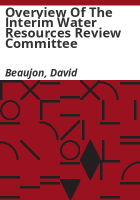 Overview_of_the_Interim_Water_Resources_Review_Committee