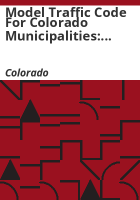 Model_traffic_code_for_Colorado_municipalities