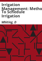 Irrigation_management