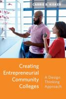 Creating entrepreneurial community colleges