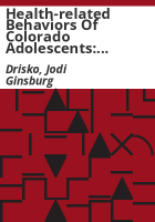 Health-related_behaviors_of_Colorado_adolescents