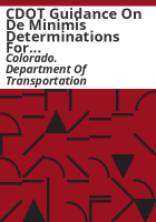 CDOT_guidance_on_de_minimis_determinations_for_non-historic_section_4_F__resources