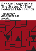 Report_concerning_the_status_of_the_federal_TANF_funds