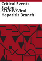 Critical_events_system__STI_HIV_Viral_Hepatitis_Branch