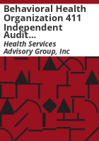 Behavioral_health_organization_411_independent_audit_report_for_Colorado_Health_Partnerships__LLC