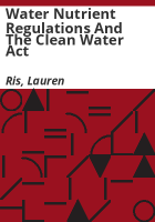 Water_nutrient_regulations_and_the_Clean_water_act