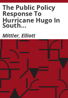 The_public_policy_response_to_Hurricane_Hugo_in_South_Carolina