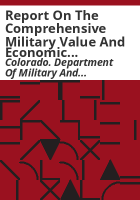 Report_on_the_comprehensive_military_value_and_economic_impact_of_Department_of_Defense_activities_in_Colorado