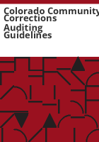 Colorado_community_corrections_auditing_guidelines