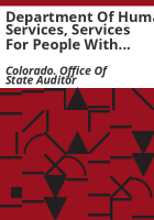 Department_of_Human_Services__Services_for_People_with_Developmental_Disabilities_performance_audit__May_2000