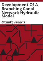Development_of_a_branching_canal_network_hydraulic_model