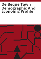 De_Beque_town_demographic_and_economic_profile