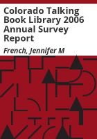 Colorado_Talking_Book_Library_2006_annual_survey_report