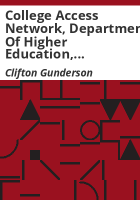 College_Access_Network__Department_of_Higher_Education__state_of_Colorado__Denver_Colorado