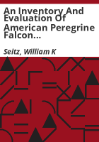 An_inventory_and_evaluation_of_American_peregrine_falcon__Falco_peregrinus_anatum__breeding_habitat_along_the_Dolores_River_in_Colorado_using_pattern_recognition_methodology
