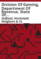 Division_of_Gaming__Department_of_Revenue__State_of_Colorado_financial_audit_report__year_ended_June_30__2001