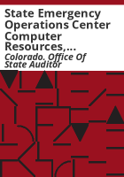 State_Emergency_Operations_Center_computer_resources__Department_of_Local_Affairs