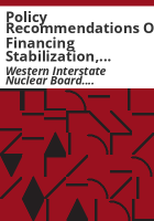 Policy_recommendations_on_financing_stabilization__perpetual_surveillance_and_maintenance_of_uranium_mill_tailings