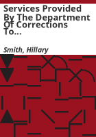 Services_provided_by_the_Department_of_Corrections_to_inmates