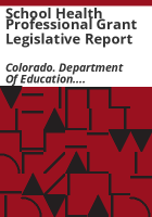 School_Health_Professional_Grant_legislative_report