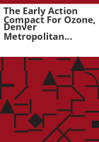 The_early_action_compact_for_ozone__Denver_Metropolitan_area