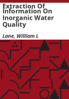 Extraction_of_information_on_inorganic_water_quality