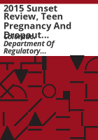 2015_sunset_review__Teen_Pregnancy_and_Dropout_Prevention_Program
