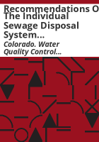 Recommendations_of_the_Individual_Sewage_Disposal_System_Steering_Committee