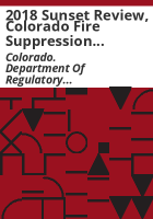 2018_sunset_review__Colorado_fire_suppression_registration_and_inspection_program