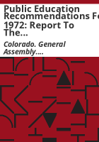 Public_education_recommendations_for_1972