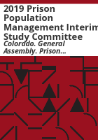 2019_Prison_Population_Management_Interim_Study_Committee