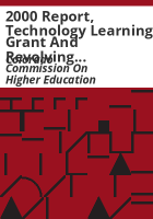 2000_report__Technology_Learning_Grant_and_Revolving_Loan_Program