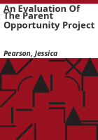 An_evaluation_of_the_Parent_Opportunity_Project